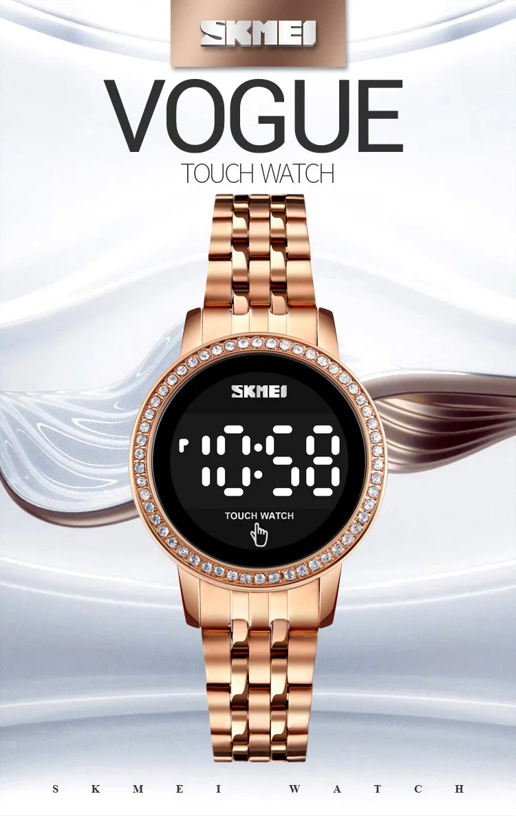 Relógio Feminino Dourado SKMEI 1669