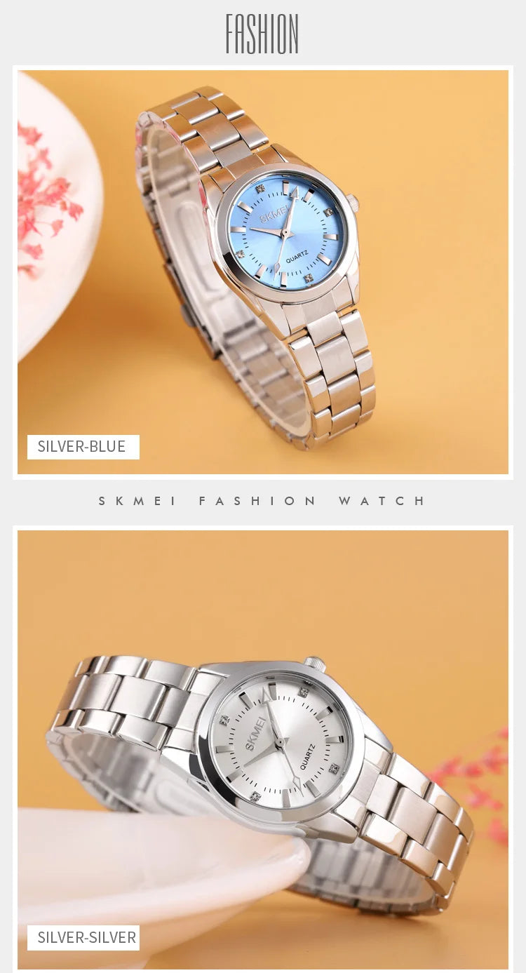 SKMEI1620 Japan Movement Luxury Quartz Watches For Women Thin Lady Hour Ladies reloj mujer Fashion Simple Quartz Women Watch