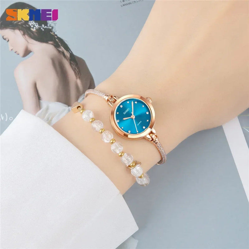 SKMEI 1805 Fashion Thin Ladies Watches Casual Female Girl Dress Clock 3Bar Waterproof Relogio Feminino Simple Women Quartz Watch