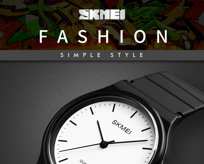 SKMEI 1419 Men Women Watches Simple Design Personality Teens 3bar Waterproof Quartz Wristatches Ladies Mes Relogio Feminino 1419