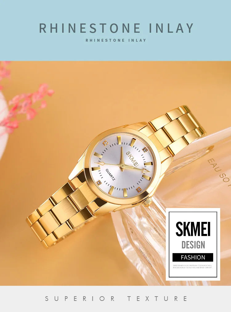 SKMEI1620 Japan Movement Luxury Quartz Watches For Women Thin Lady Hour Ladies reloj mujer Fashion Simple Quartz Women Watch