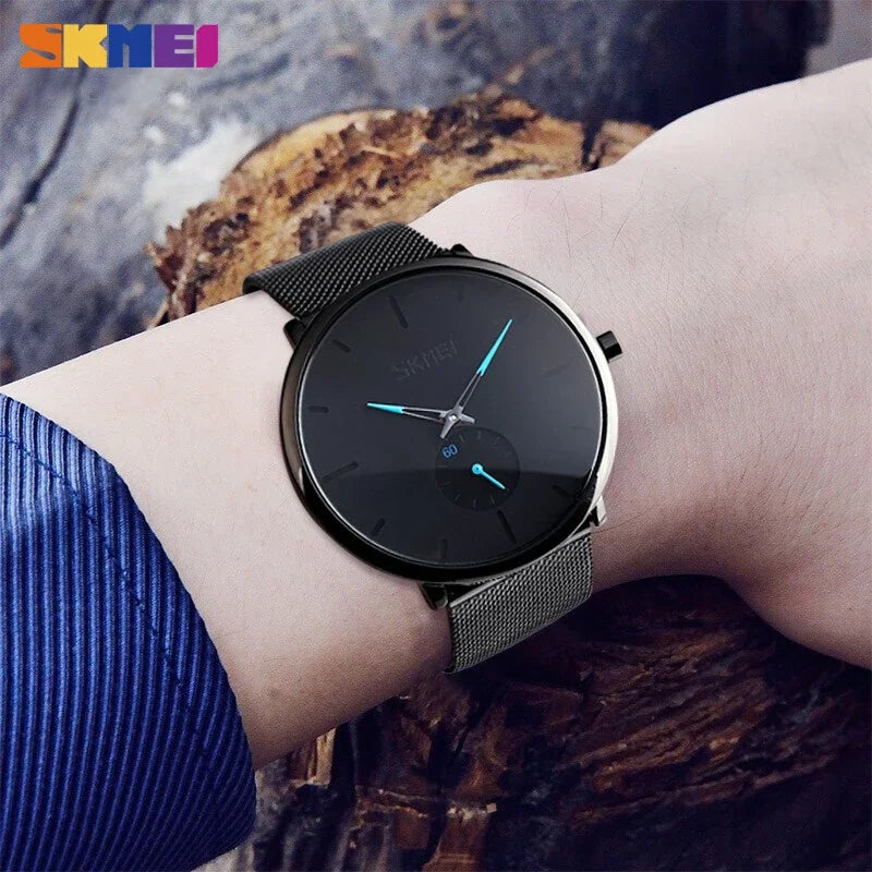 SKMEI 9185 30M Waterproof Big Dial Display Quartz Watch relogio masculino Fashion Men Watch Quartz Wristwatches Women Watches