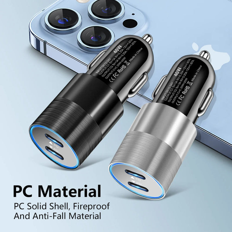 Carregador Portátil USB para Veículo OLAF